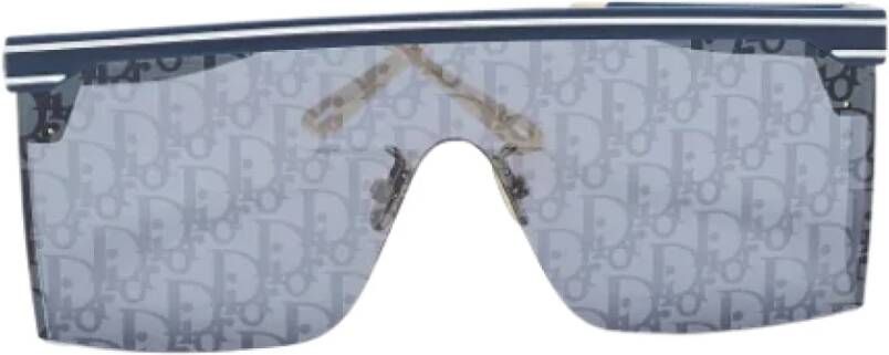 Dior Vintage Pre-owned Plastic sunglasses Blauw Dames