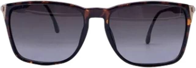 Dior Vintage Pre-owned Plastic sunglasses Bruin Dames