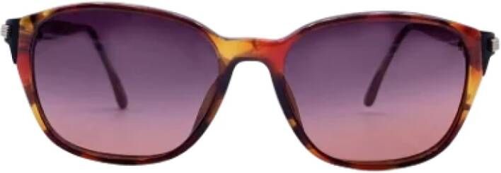 Dior Vintage Pre-owned Plastic sunglasses Bruin Dames