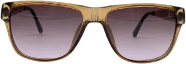 Dior Vintage Pre-owned Plastic sunglasses Bruin Dames