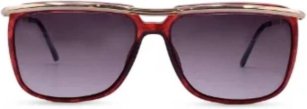Dior Vintage Pre-owned Plastic sunglasses Bruin Dames