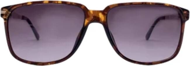 Dior Vintage Pre-owned Plastic sunglasses Bruin Dames