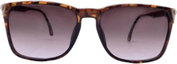 Dior Vintage Pre-owned Plastic sunglasses Bruin Dames