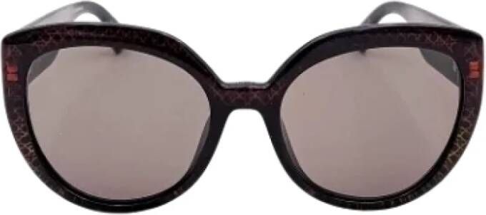 Dior Vintage Pre-owned Plastic sunglasses Bruin Dames