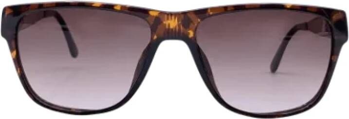 Dior Vintage Pre-owned Plastic sunglasses Bruin Heren