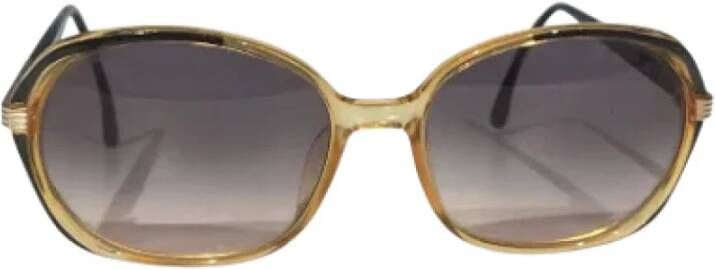 Dior Vintage Pre-owned Plastic sunglasses Yellow Dames