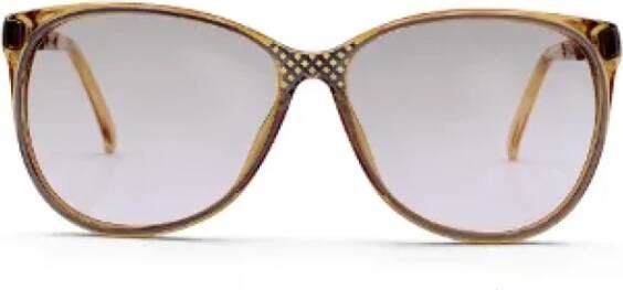 Dior Vintage Pre-owned Plastic sunglasses Yellow Dames