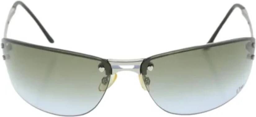 Dior Vintage Pre-owned Plastic sunglasses Grijs Heren