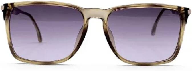 Dior Vintage Pre-owned Plastic sunglasses Groen Dames