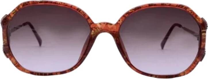 Dior Vintage Pre-owned Plastic sunglasses Rood Dames