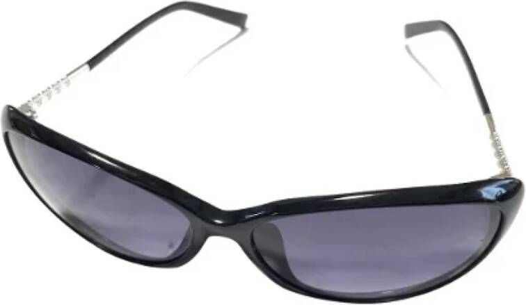 Dior Vintage Pre-owned Plastic sunglasses Zwart Dames