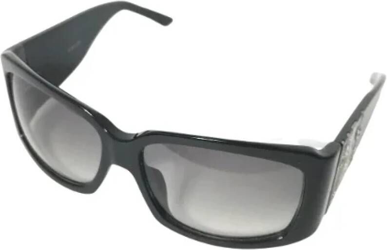 Dior Vintage Pre-owned Plastic sunglasses Zwart Dames