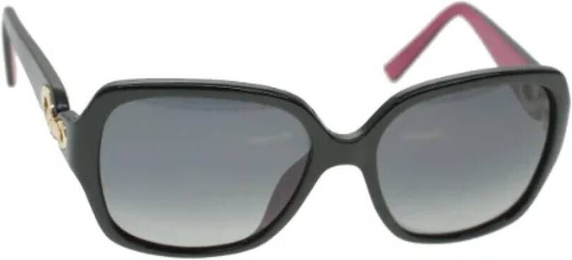 Dior Vintage Pre-owned Plastic sunglasses Zwart Dames