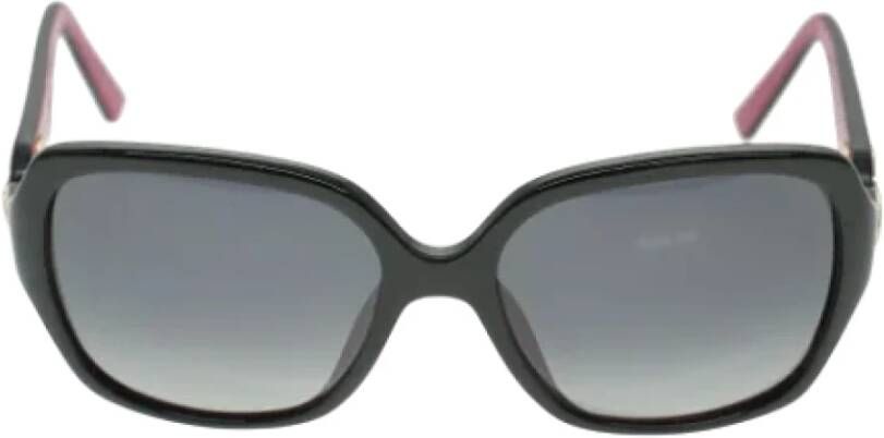 Dior Vintage Pre-owned Plastic sunglasses Zwart Dames