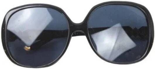Dior Vintage Pre-owned Plastic sunglasses Zwart Dames