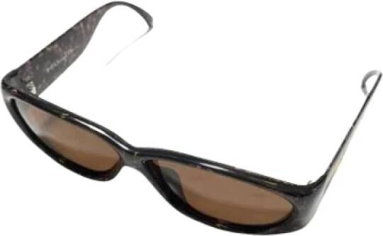 Dior Vintage Pre-owned Plastic sunglasses Zwart Heren
