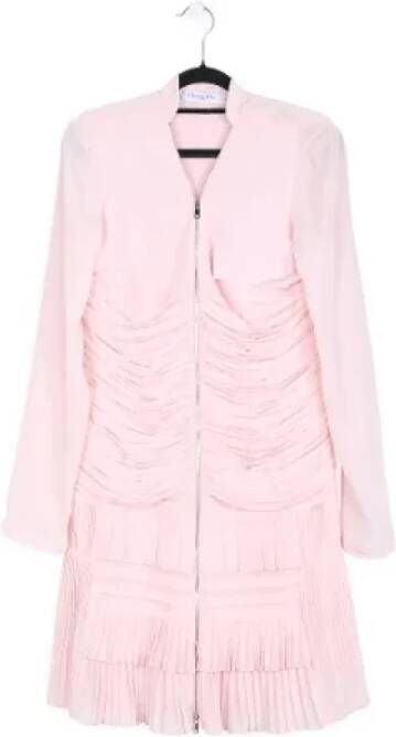 Dior Vintage Pre-owned Silk dresses Roze Dames