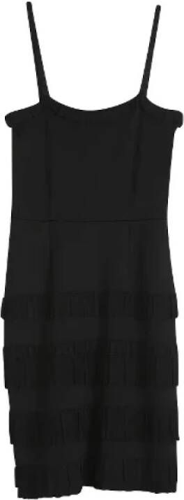 Dior Vintage Pre-owned Viscose dresses Zwart Dames