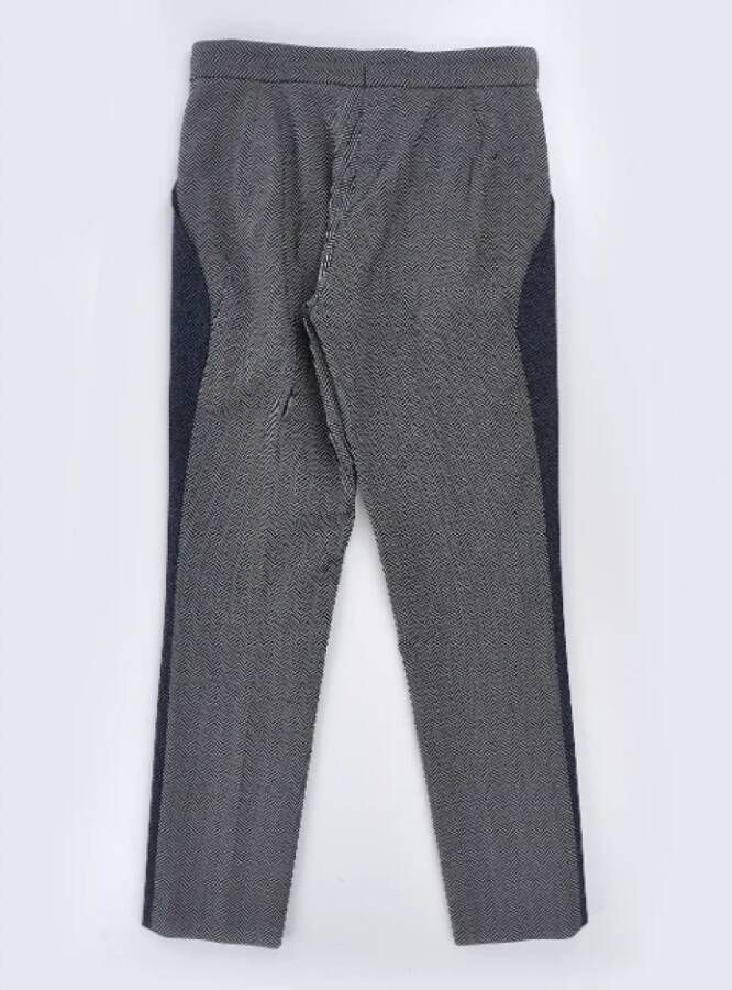 Dior Vintage Pre-owned Wool bottoms Blauw Dames