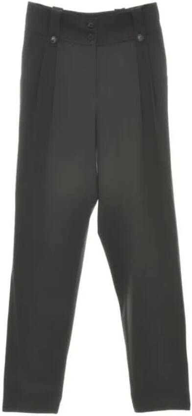 Dior Vintage Pre-owned Wool bottoms Bruin Dames