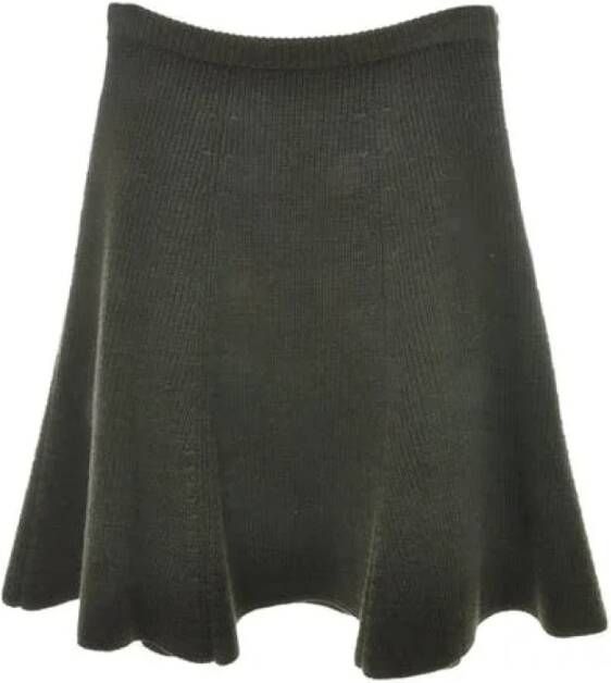 Dior Vintage Pre-owned Wool bottoms Bruin Dames