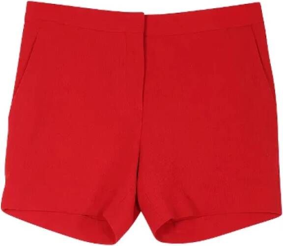 Dior Vintage Pre-owned Wool bottoms Rood Dames