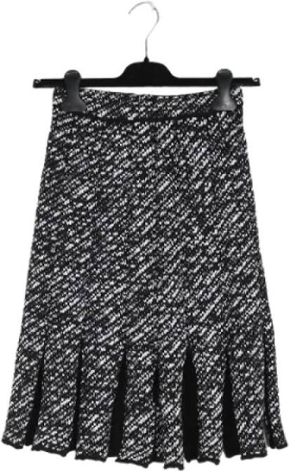 Dior Vintage Pre-owned Wool bottoms Zwart Dames