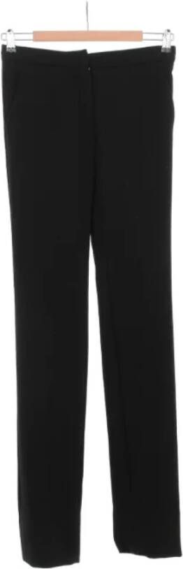 Dior Vintage Pre-owned Wool bottoms Zwart Dames
