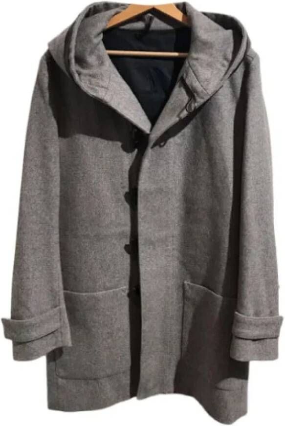 Dior Vintage Pre-owned Wool outerwear Grijs Dames
