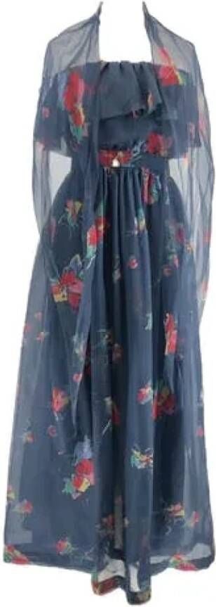 Dior Vintage Tweedehands Dres Blauw Dames