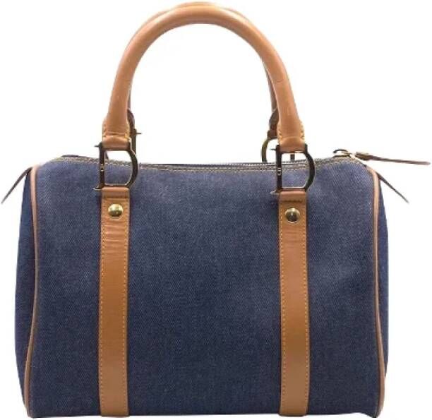 Dior Vintage Tweedehands handtas Blauw Dames