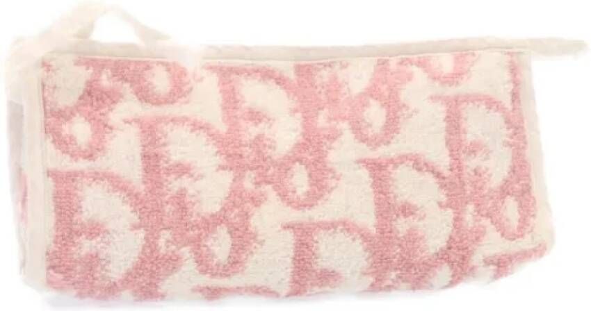 Dior Vintage Tweedehands koppeling Roze Dames