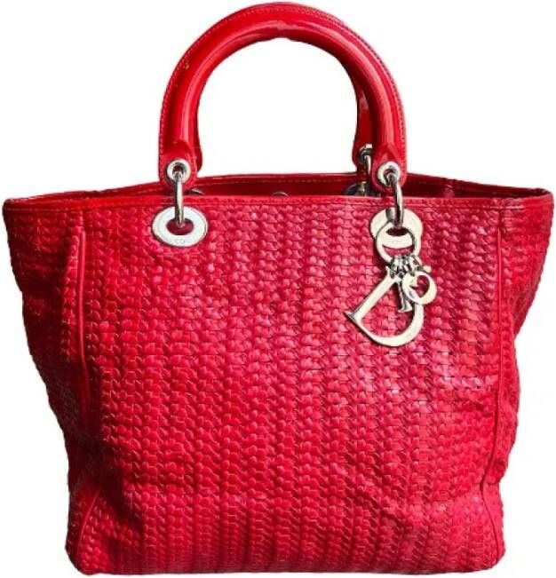 Dior Vintage Tweedehands minitas Rood Dames