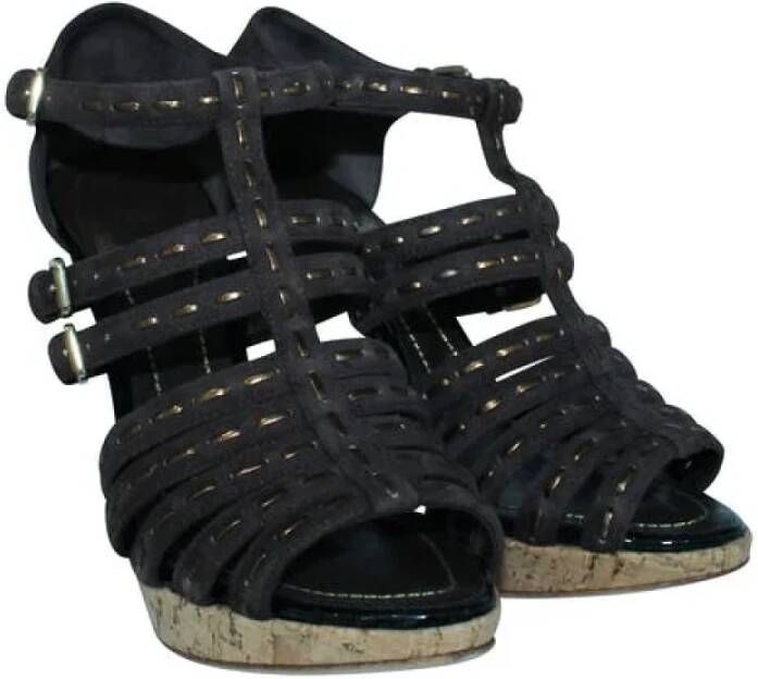 Dior Vintage Tweedehands sandalen Bruin Dames