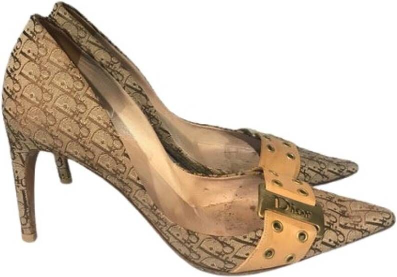 Dior Vintage Tweedehands schoenen Beige Dames