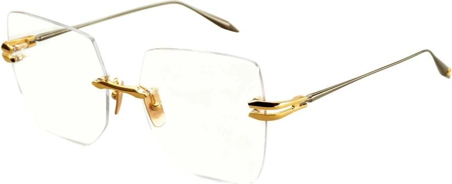 Dita Embra Eyewear Frames Yellow Gold Black Yellow Unisex