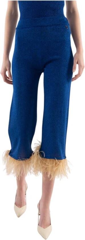 Dixie P223T060 pantaloni bijgesneden Blauw Dames