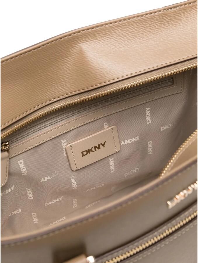 DKNY Shoppers & Totes Logo-Lettering Tote Bag in beige - Foto 2