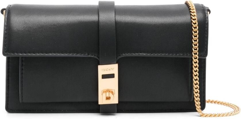 DKNY Zwarte Leren Casual Clutch Tas Black Dames - Foto 2