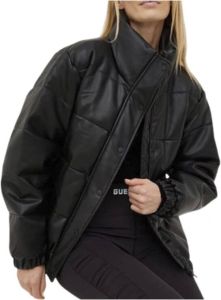 DKNY Women& Logo Eco Leather Jacket Zwart Dames