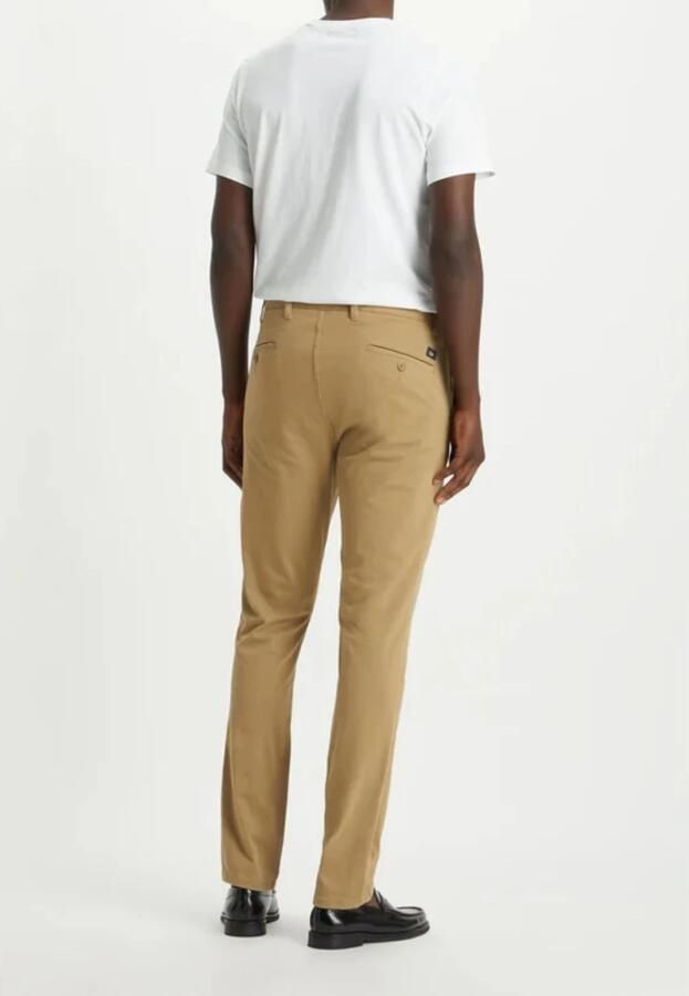 Dockers Bruine Herenbroek 5 Zakken Knopen Logo Brown Heren - Foto 4