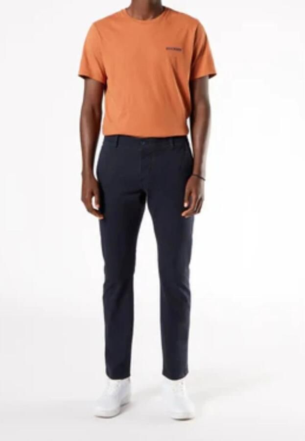 Dockers Blauwe Herenbroek 5 Zakken Knopen Logo Blue Heren - Foto 2