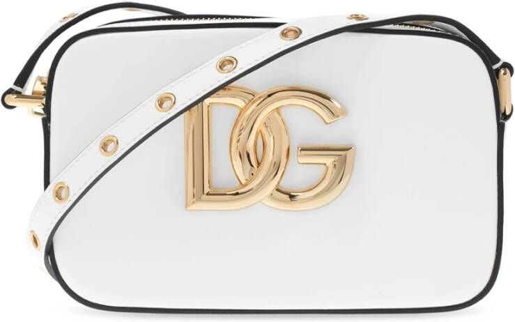 Dolce&Gabbana Crossbody bags Logo Crossbody Bag Leather in wit