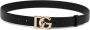 Dolce & Gabbana Zwarte Leren Riem met Gouden Logo Gesp Black Dames - Thumbnail 10