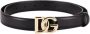 Dolce & Gabbana Zwarte Leren Riem met Gouden Logo Gesp Black Dames - Thumbnail 9