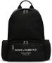 Dolce & Gabbana Sportieve Oversize Nylon Rugzak Zwart Black Heren - Thumbnail 1