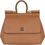 Dolce&Gabbana Satchels Sicily Mini Bag Calf Leather in bruin - Thumbnail 1