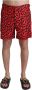 Dolce & Gabbana Rode Beachwear Boxershorts Stijlvolle Zwemkleding Multicolor Heren - Thumbnail 1
