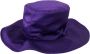 Dolce & Gabbana Paarse Zijden Stretch Top Hoed Purple Dames - Thumbnail 1