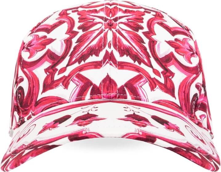 Dolce & Gabbana Bedrukte baseballpet Roze Dames